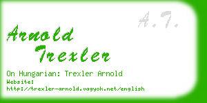 arnold trexler business card